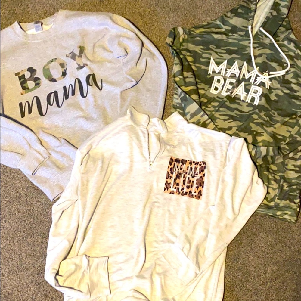 3 Boy mom sweatshirts